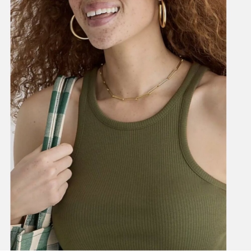 NWT - *LOT* of J.Crew favorite tank top in vintage rib - size medium - Picture 5 of 12